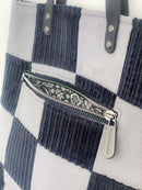 Checkered Crossbody Tote