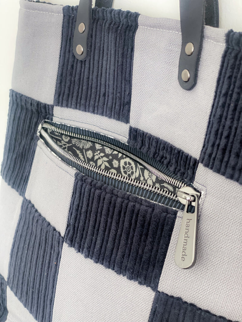 Checkered Crossbody Tote