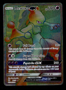 Mewtwo GX Rainbow Rare Shining Legends 76/73, NM Pokemon Card