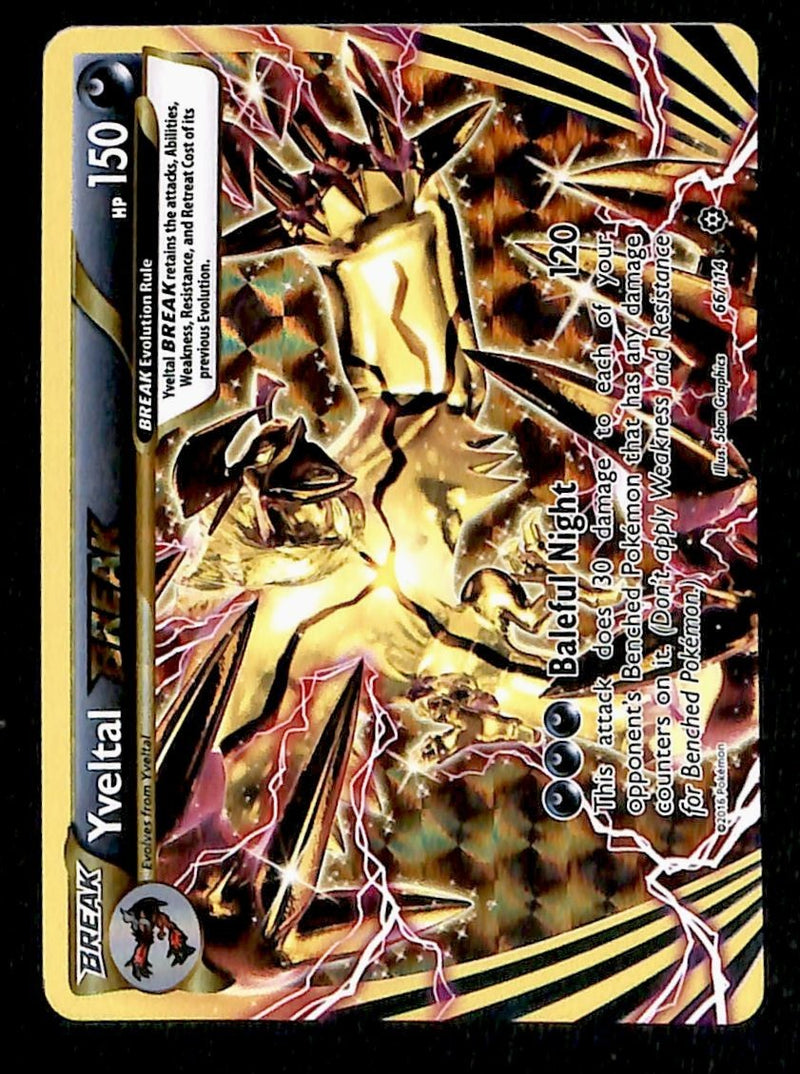 Yveltal Break Steam Siege 66/114, EX Pokemon Card
