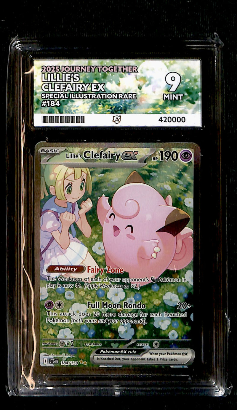 Lillie's Clefairy ex Illustration Rare Journey Together 184/159, ACE 9 Pokemon Card