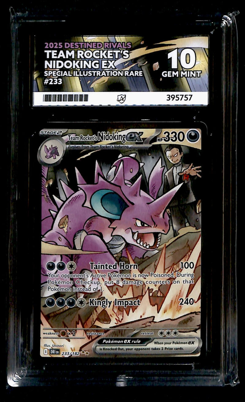 Team Rockets Nidoking Destined Rivals 233/182, ACE 10 Pokemon Card
