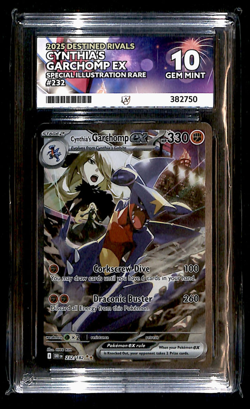 Cynthias Garchomp Destined Rivals 232/182, ACE 10 Pokemon Card