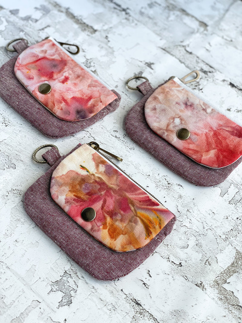 Hand Dyed Keychain Wallet