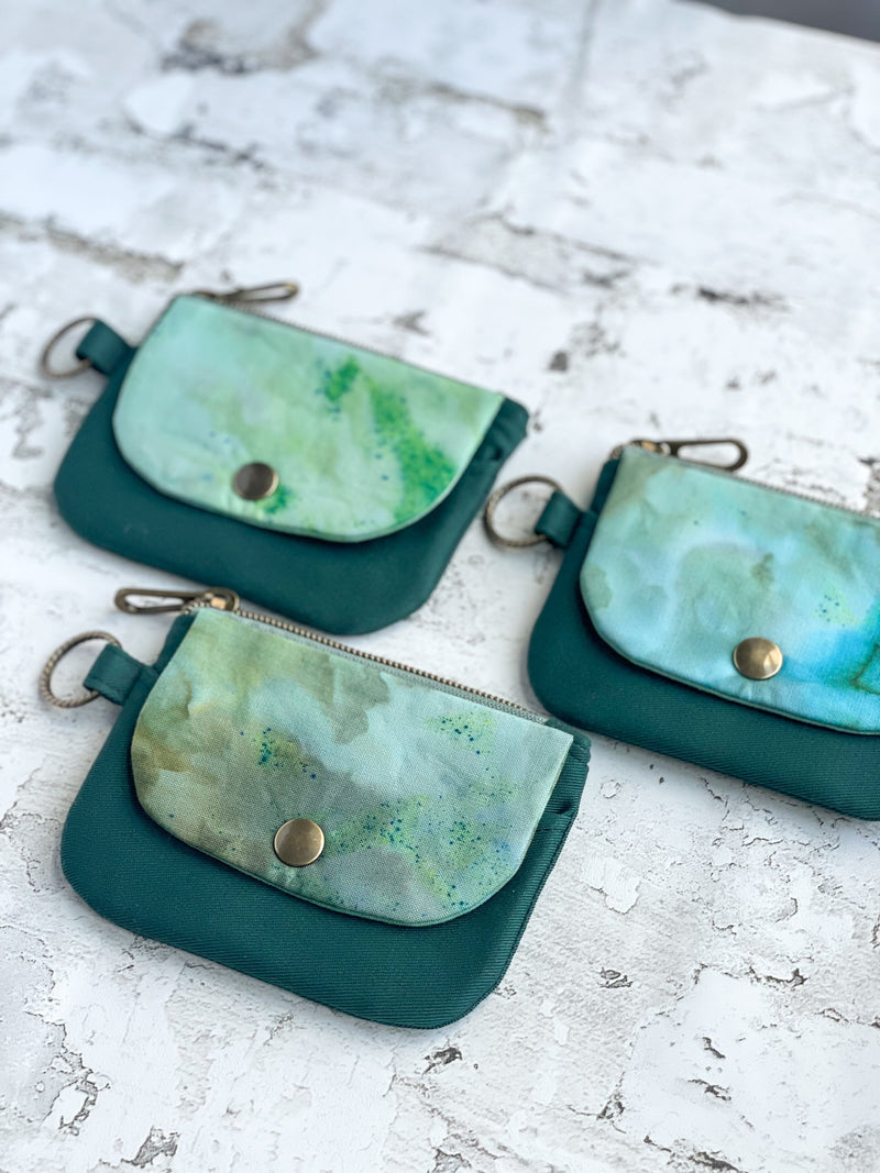 Hand Dyed Keychain Wallet