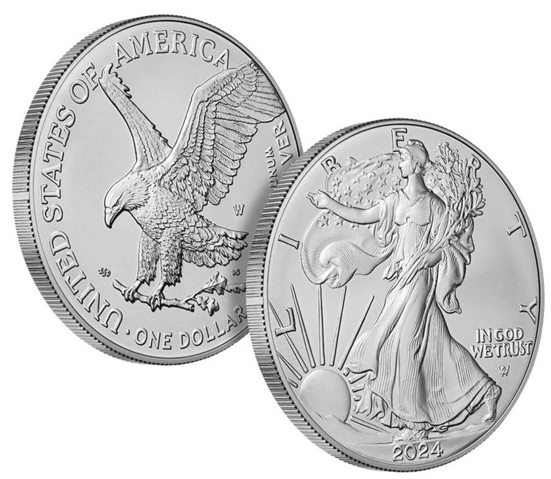 2024 American Eagle 1oz Silver Collectible Coin – Uncirculated Display Edition