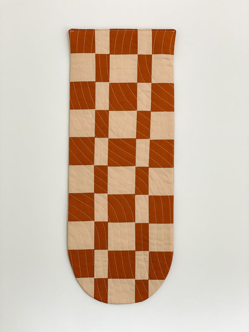 Check Wall Quilt Gingerbread 2