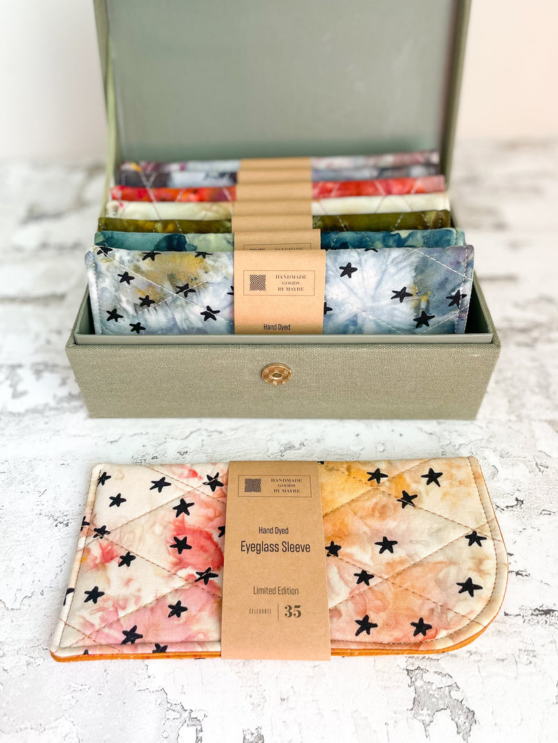 Hand Dyed Eye Glass Sleeve