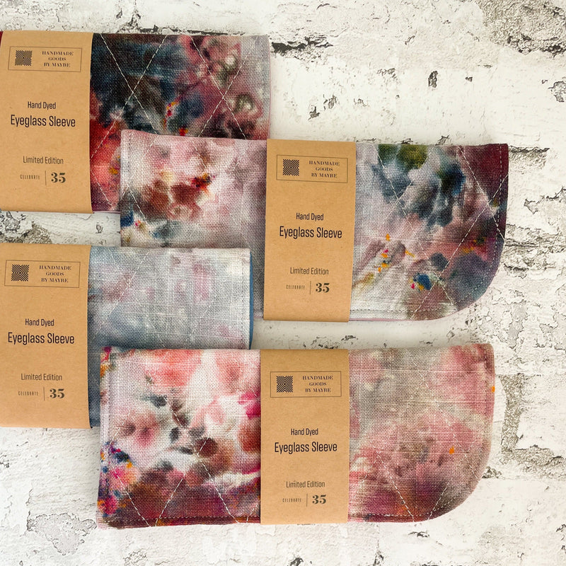 Hand Dyed Eye Glass Sleeve