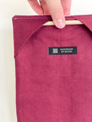 Check Wall Quilt Wine 1