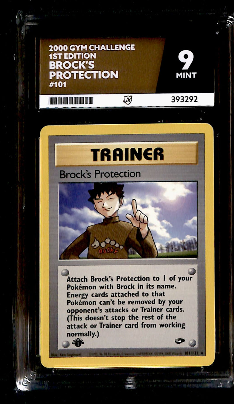 Brocks Protection 1st Edition Gym Challenge 101/132, ACE 9 Pokemon Card