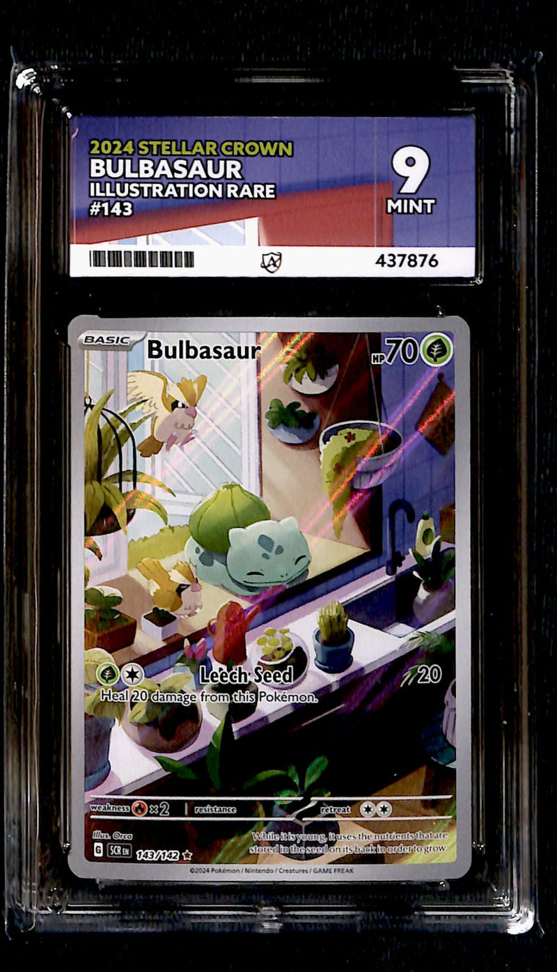Bulbasaur Illustration Rare Stellar Crown 143/42, ACE 9 Pokemon Card