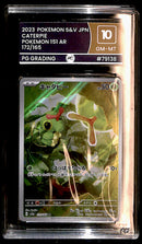 Caterpie AR 151 Japanese 172/165, PG Grading 10 Pokemon Card