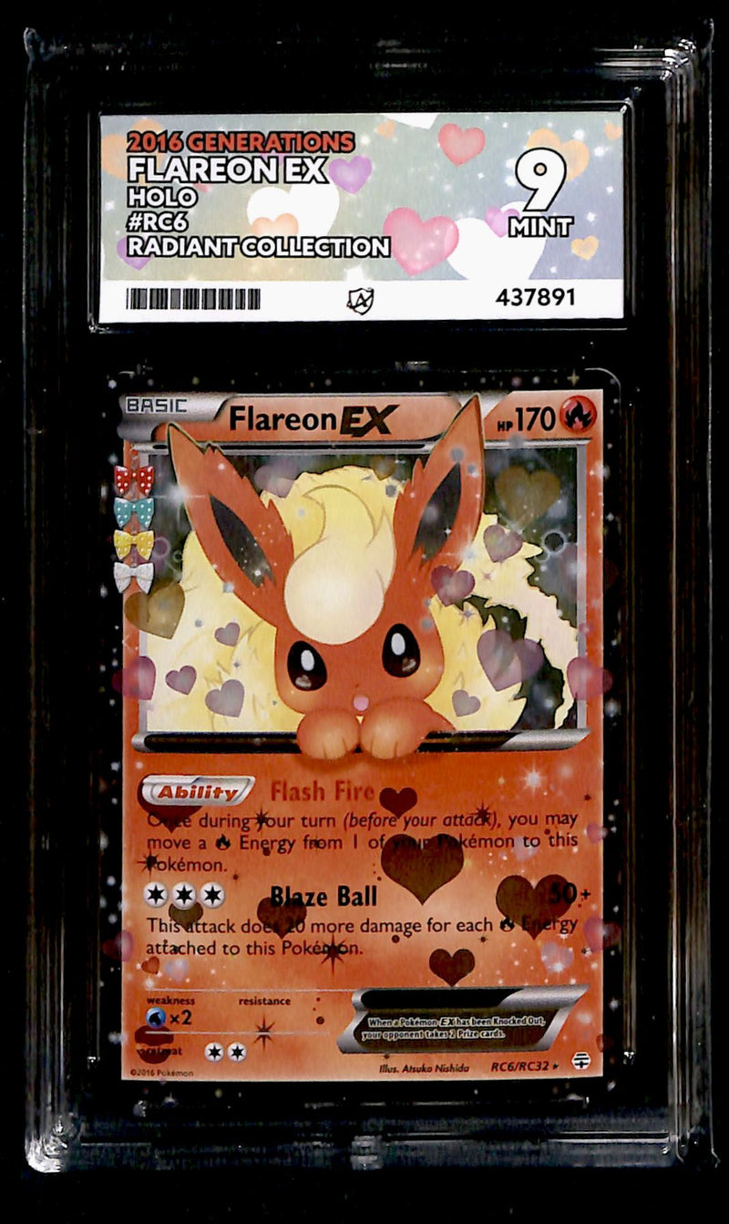 Flareon EX Radiant Collection RC6/RC32, ACE 9 Pokemon Card