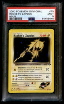 Rockets Zapdos Holo Gym Challenge 15/132, PSA 9 Pokemon Card