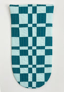 Check Wall Quilt Teal 3