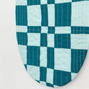Check Wall Quilt Teal 3