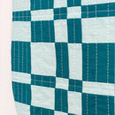 Check Wall Quilt Teal 3