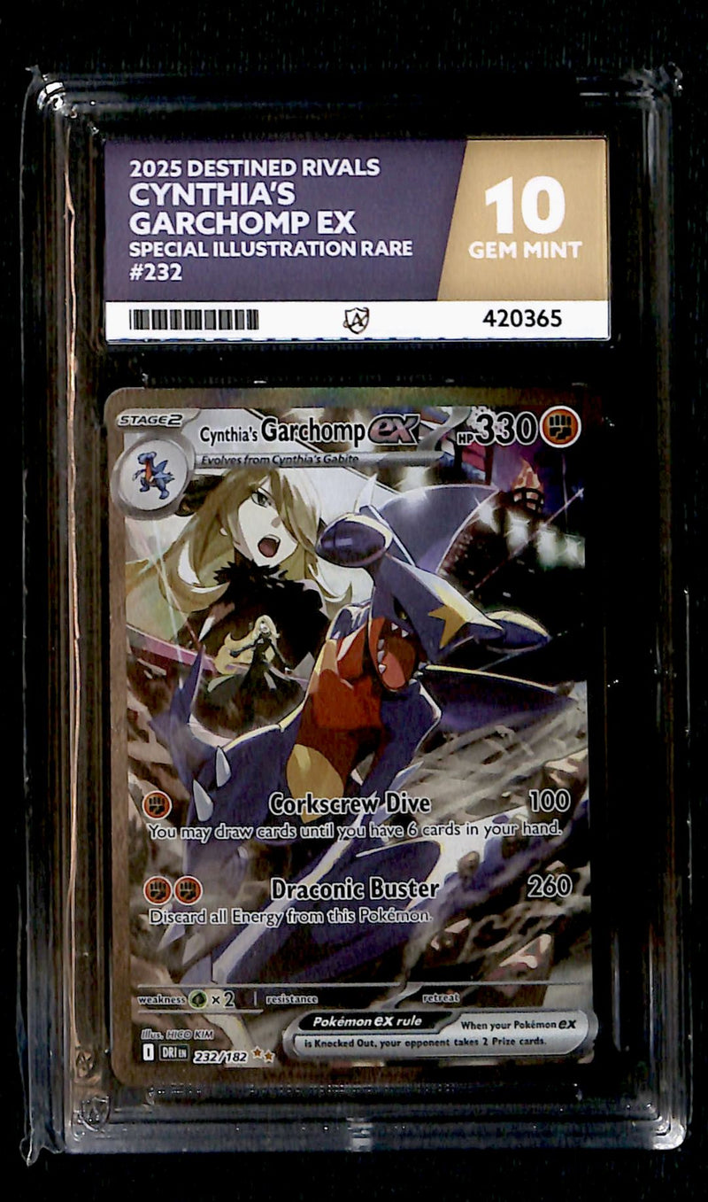 Cynthias Garchomp Destined Rivals 232/182, ACE 10 Pokemon Card