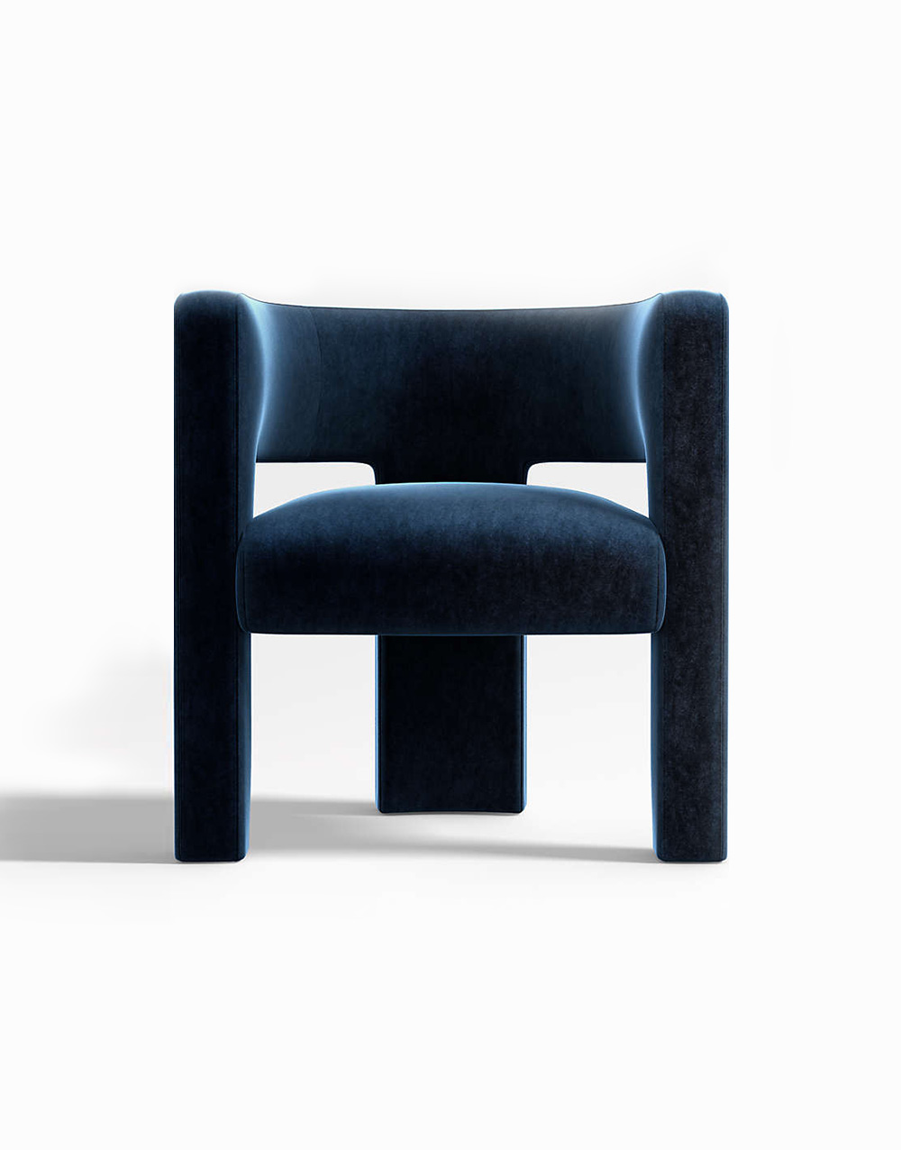 Sculpt Velvet Accent Chair